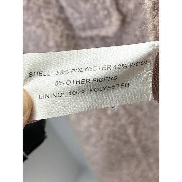 Gallery New York Women’s Pink Salmon Fuzzy  Coat Size Small - Picture 3 of 11